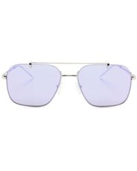 Emporio Armani - Geometric-frame Sunglasses - Lyst