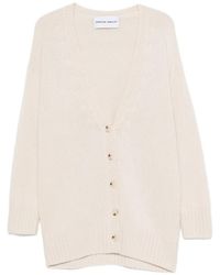 EMERSON RENALDI - Ribbed-Knit V-Neck Cardigan - Lyst