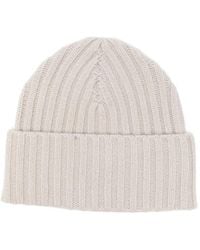 Liska - Gerippte Kaschmirbeanie - Lyst