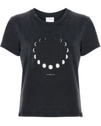 Courreges - Moon-phases-print Cotton T-shirt - Lyst