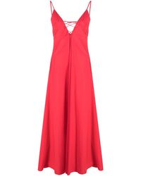 Forte Forte - Lace-up A-line Maxi Dress - Lyst