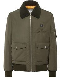 Philipp Plein - Bomberjacke Mit Shearling-Kragen - Lyst