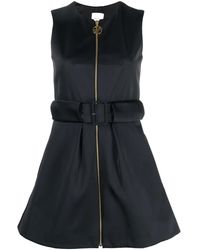 Patou - Robe Zippée Courte À Design Sans Manches - Lyst