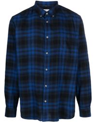 Woolrich - Plaid-Check Long-Sleeve Cotton Shirt - Lyst