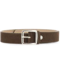 Gianni Chiarini - Suede Contrast-Stitch Belt - Lyst