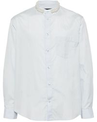 Simone Rocha - Faux-pearl Embellished Cotton Shirt - Lyst