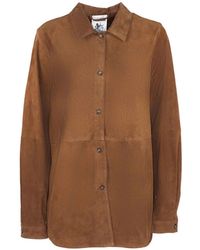 Semicouture - Chemise En Cuir Boutonnée - Lyst