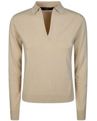 Weekend by Maxmara - Polo V-Neck Top - Lyst