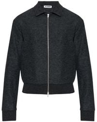 Jil Sander - Chaqueta Bómber Con Cremallera - Lyst