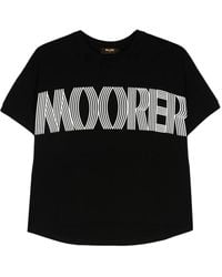 Moorer - T-Shirt Olisa-Jfl Con Applicazione - Lyst