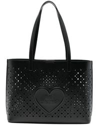 Love Moschino - Heart Cut-Out Tote Bag - Lyst
