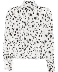 ROWEN ROSE - Dalmatian-Pattern Blouse - Lyst