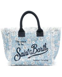 Mc2 Saint Barth - Vanity Strandtasche mit floralem Print - Lyst