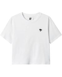 Izzue - Heart-Motif T-Shirt - Lyst