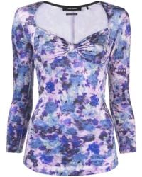 Isabel Marant - Gubaia フローラル ベルベット トップ - Lyst