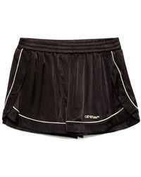 Off-White c/o Virgil Abloh - Shorts Mit Logo-Stickerei - Lyst
