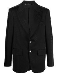 Palm Angels - Jacquard Single-Breasted Blazer - Lyst