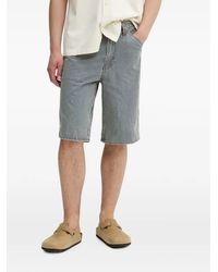 Levi's - 568 Loose Carpenter Striped Denim Shorts - Lyst