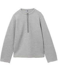 Adererror - Henley-Neck Sweatshirt - Lyst