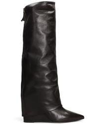 The Seller - Pointed-Toe Wedge Boots - Lyst