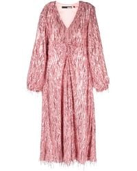 ROTATE BIRGER CHRISTENSEN - Sirin Sequined Chiffon Midi Dress - Lyst