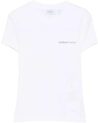 Off-White c/o Virgil Abloh - Logo-Print Short-Sleeve T-Shirt - Lyst