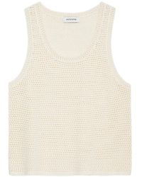 Anine Bing - Arie Crochet-Knit Tank Top - Lyst