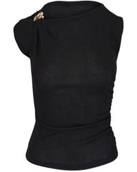 Vince - Gedrapeerde Gesmockte Blouse - Lyst
