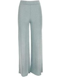 Kangra - Knitted Lurex Palazzo Pants - Lyst