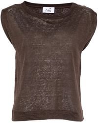 Niu - Boat-Neck T-Shirt - Lyst