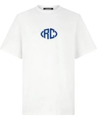 Roberto Cavalli - Logo-Embroidered T-Shirt - Lyst