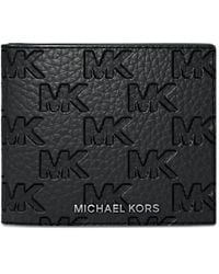 Michael Kors - Hudson Logo-Embossed Leather Wallet - Lyst