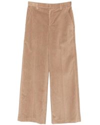 Brunello Cucinelli - Pantalones De Pana Con Cierre De Botón - Lyst