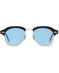 Thom Browne - Browline-Frame Tinted Sunglasses - Lyst