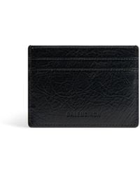 Balenciaga - Leather Credit Card Case - Lyst