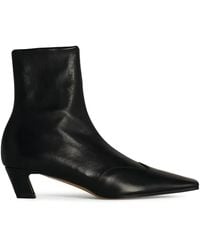 KHAITE - Nevada Stiefeletten mit eckiger Kappe 40mm - Lyst