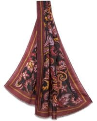 Etro - Paisley-Print Cashmere Scarf - Lyst