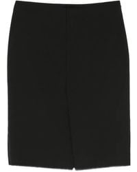MARSĒM - Raw-Edge Slit Mini Skirt - Lyst