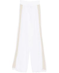 Lorena Antoniazzi - Side-Stripe Trousers - Lyst