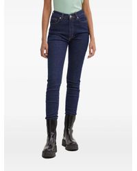 HUGO - High-Waisted Logo-Plaque Jeans - Lyst