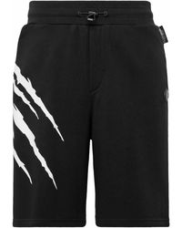 Philipp Plein - Scratch-Print Track Shorts - Lyst