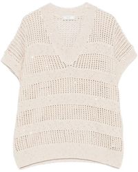 Peserico - V-Neck Sweater - Lyst