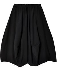 Comme des Garçons - Asymmetric Flared Wool Midi Skirt - Lyst