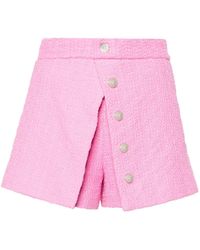 Maje - Pantalones cortos con panel superpuesto - Lyst
