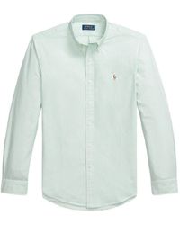 Polo Ralph Lauren - Striped-Pattern Logo-Embroidery Shirt - Lyst