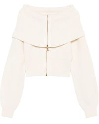 Elisabetta Franchi - Lapel Collar Cardigan - Lyst