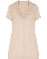 Low Classic - Sheer Hooded Top - Lyst