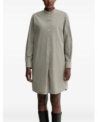 Marc O' Polo - Mini-Checked Button-Up Shirt Dress - Lyst