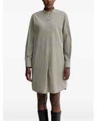 Marc O' Polo - Mini-Checked Button-Up Shirt Dress - Lyst
