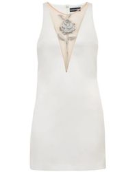 David Koma - Crystal-Rose Mini Dress - Lyst